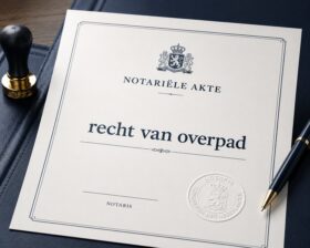 Uitleg van een erfdienstbaarheid